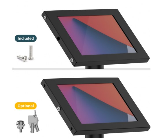 Tablet floor stand Securo S for 7-8 inch tablets - black