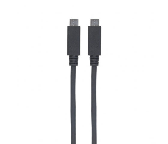 SuperSpeed+ USB-C naar USB-C kabel - 10 Gbps - 100W - 1 meter - zwart