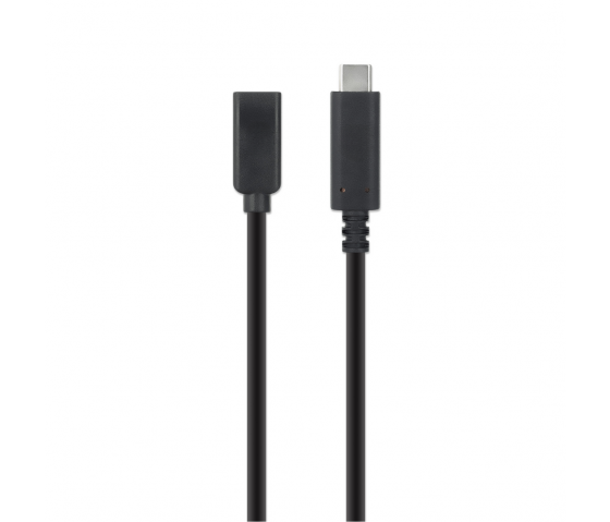 SuperSpeed+ USB-C naar USB-C verlengkabel - 10 Gbps - 0.5 meter - zwart