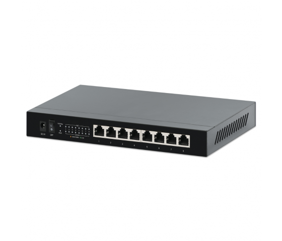 8-Port 2.5G Ethernet PoE+ Switch - 100W PoE, unverwaltet, Desktop/Wandmontage