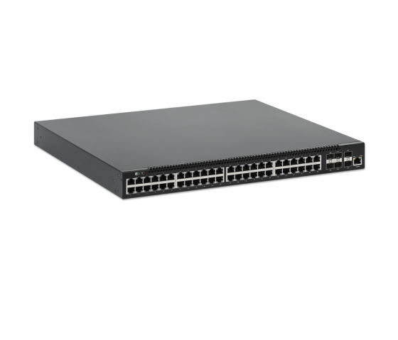 Conmutador PoE+ gestionado L3 de 54 puertos con 6 enlaces ascendentes SFP+ - 850W PoE, montaje en bastidor