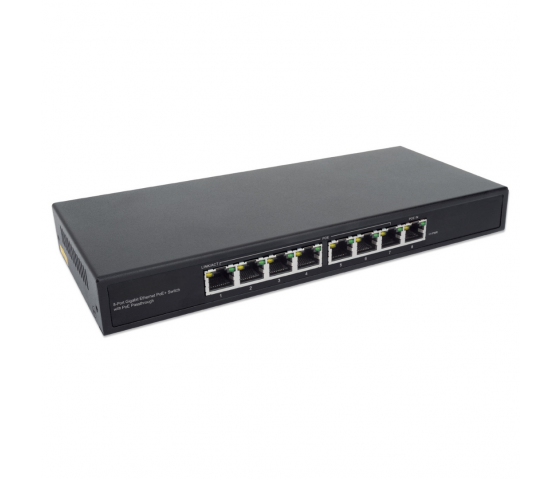 PoE-Powered 8-Port Gigabit Ethernet PoE+ Switch - 85W PoE, Desktop