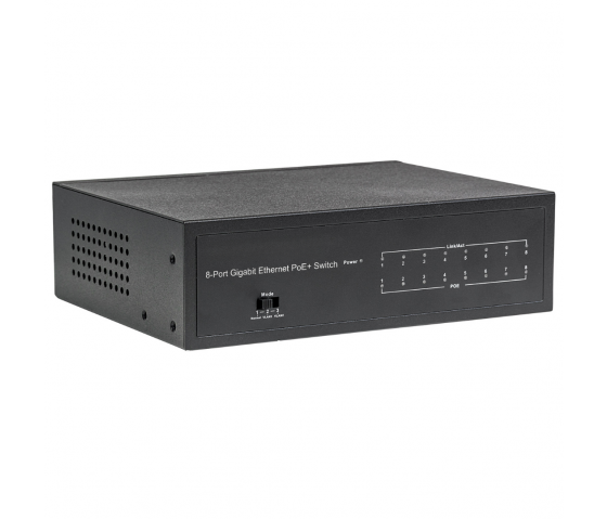 8-Port Gigabit Ethernet PoE+ Switch - 60W PoE, Desktop