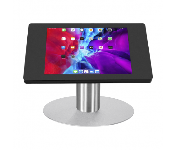 Tablet Table Stand Fino S for tablets between 7 and 8 inch - black/stainless steel 