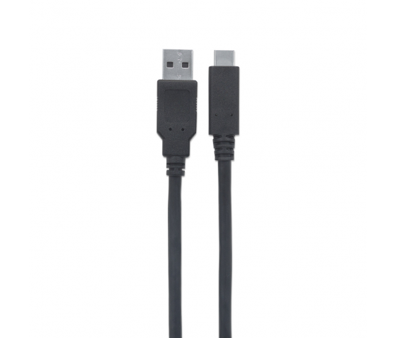 Superspeed USB-A naar USB-C kabel - 5 Gbps - 2 meter - zwart