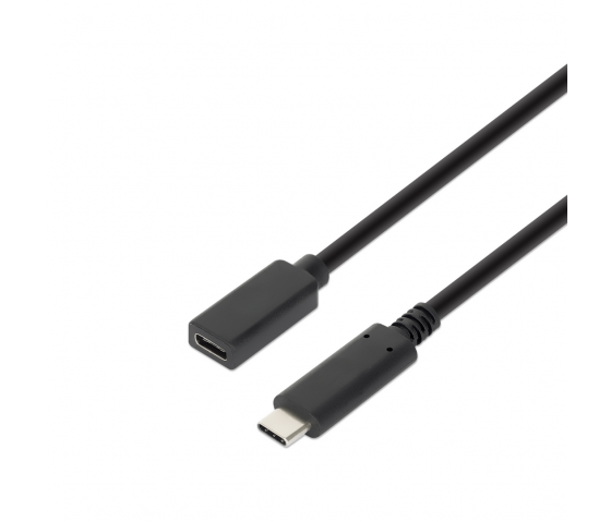 SuperSpeed+ USB-C naar USB-C verlengkabel - 10 Gbps - 0.5 meter - zwart