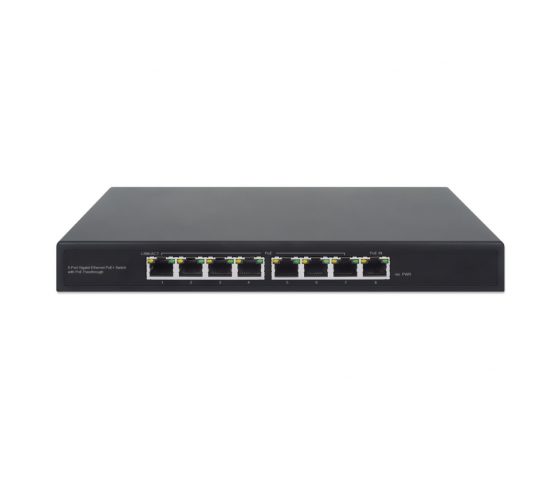 PoE-Powered 8-Port Gigabit Ethernet PoE+ Switch - 85W PoE, Desktop