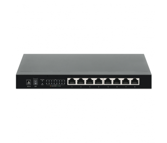 8-Port 2.5G Ethernet PoE+ Switch - 100W PoE, unverwaltet, Desktop/Wandmontage