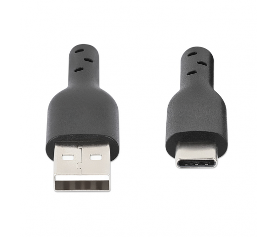 Hi-Speed USB-A til USB-C-kabel - 480 Mbps - 1 meter - sort