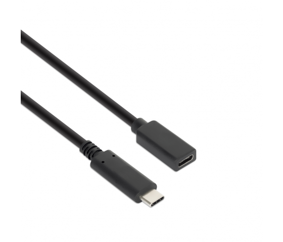 SuperSpeed+ USB-C naar USB-C verlengkabel - 10 Gbps - 0.5 meter - zwart