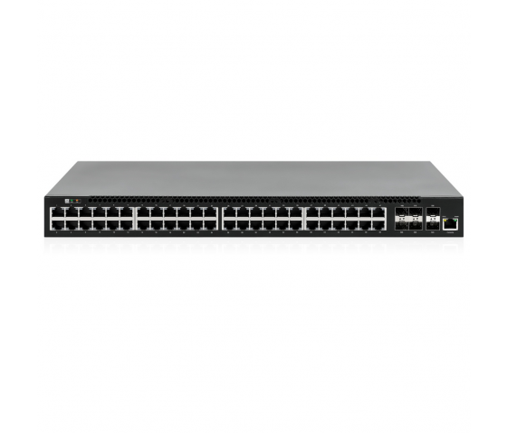 Conmutador PoE+ gestionado L3 de 54 puertos con 6 enlaces ascendentes SFP+ - 850W PoE, montaje en bastidor