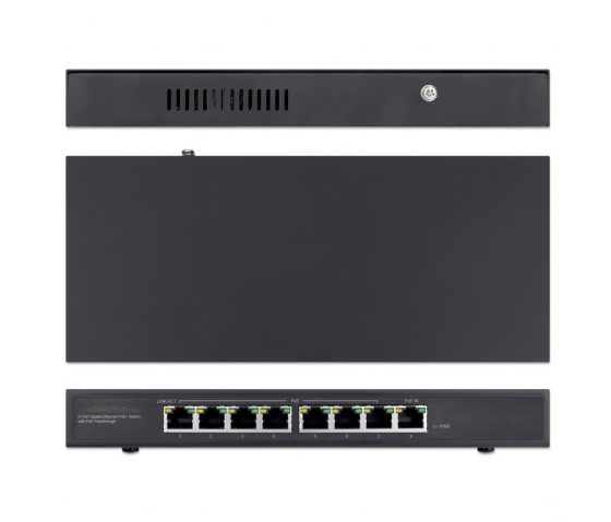 PoE-Powered 8-Port Gigabit Ethernet PoE+ Switch - 85W PoE, Desktop