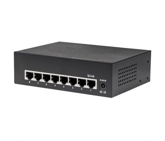 8-Port Gigabit Ethernet PoE+ Switch - 60W PoE, Desktop