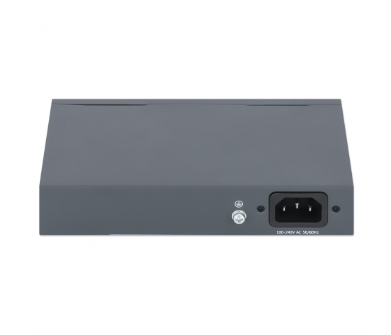 PoE-gespeister 6-Port Lite Smart Managed PoE+ Switch mit 4 GbE-Ports, 2 GbE-Uplinks und PoE-Pass-Through