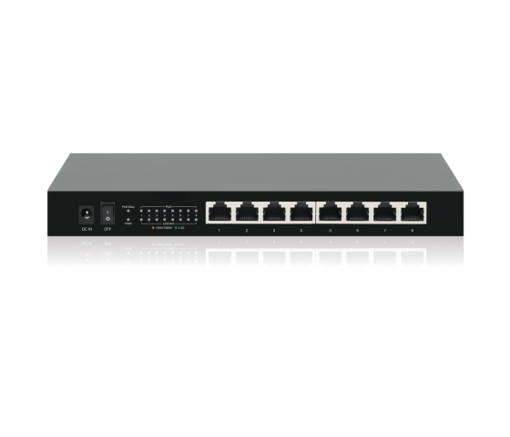 8-Port 2.5G Ethernet PoE+ Switch - 100W PoE, unverwaltet, Desktop/Wandmontage