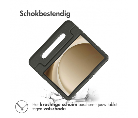 KidsCase tablethoes met handvat voor Samsung Galaxy Tab A9 Plus - Zwart