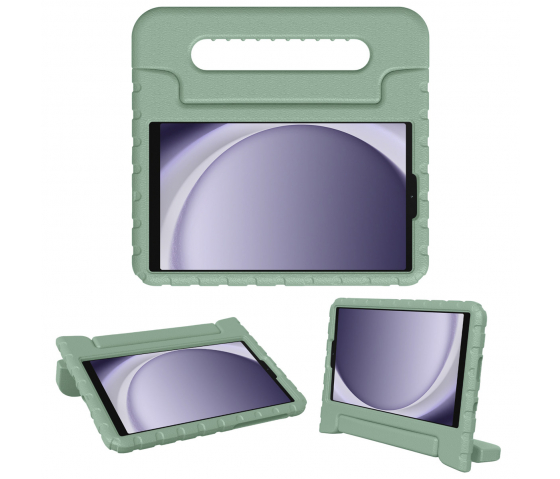 Custodia KidsCase per tablet con maniglia per Samsung Galaxy Tab A9 8,7 pollici - Verde oliva