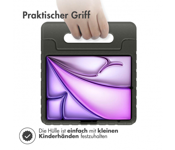 KidsCase tablethoes met handvat voor iPad Air 13 inch (2024) - Zwart