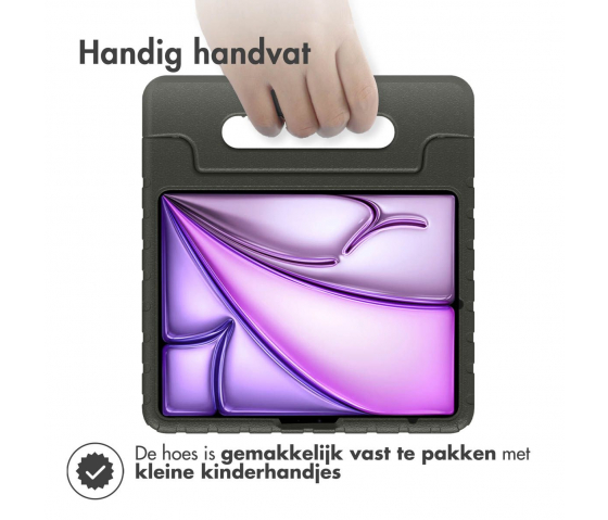 KidsCase tablethoes met handvat voor iPad Air 11 inch (2024) - Zwart