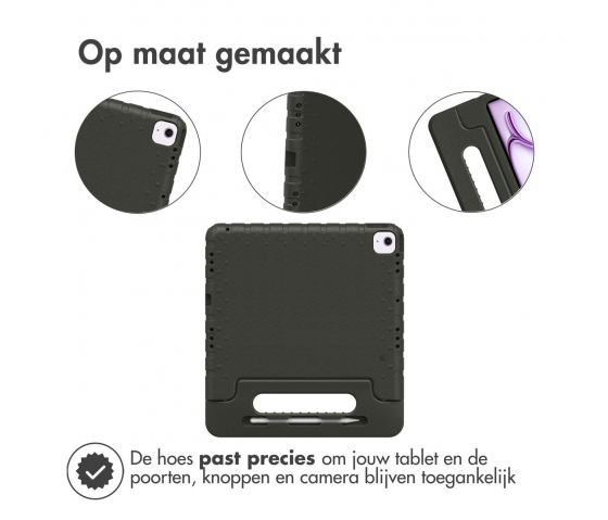 KidsCase tablethoes met handvat voor iPad Air 11 inch (2024) - Zwart