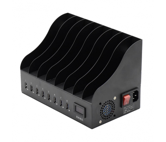 8 ports 12W USB-A oplaad dockingstation