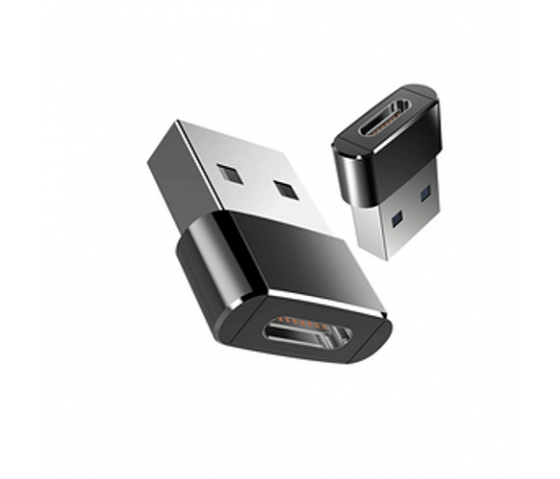 Domo Sells 2 pcs usb a to usb c adapter or converter - black