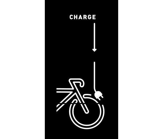 'Charge' outdoor sticker set for Charging Lockers