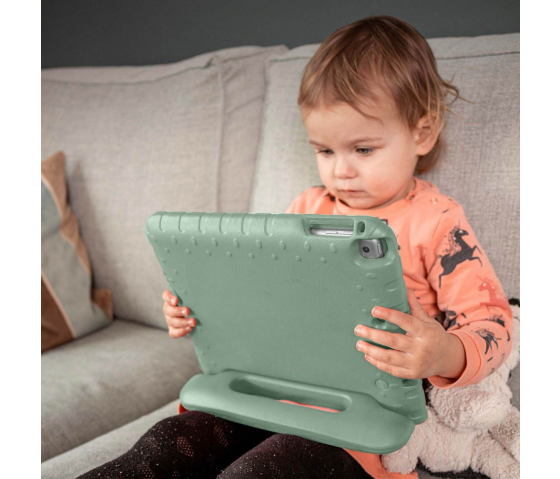 Custodia KidsCase per tablet con maniglia per Samsung Galaxy Tab A9 8,7 pollici - Verde oliva