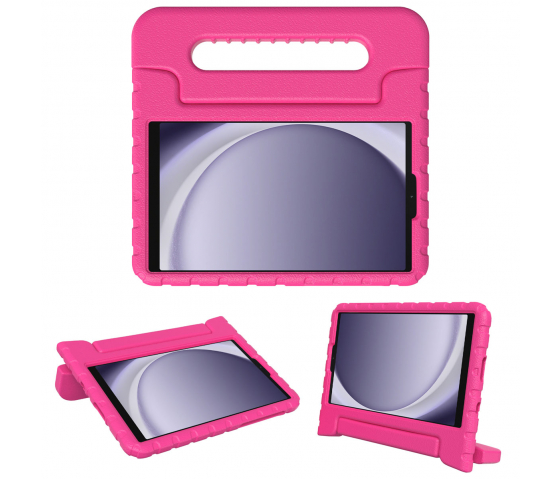 Funda para tablet KidsCase con asa para Samsung Galaxy Tab A9 de 8,7 pulgadas - Rosa