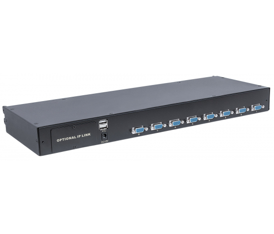 Modular 8-port KVM switch with VGA support