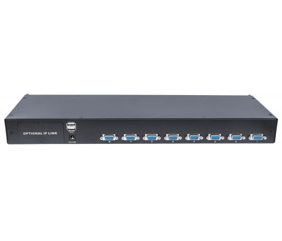 Modular 8-port KVM switch with VGA support