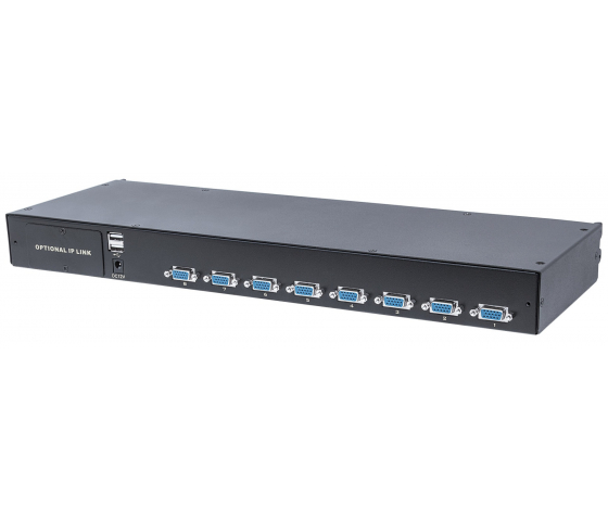 Modular 8-port KVM switch with VGA support