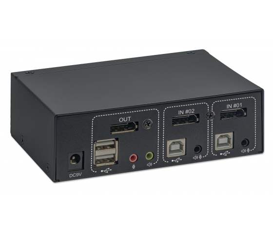 2-port DisplayPort KVM switch