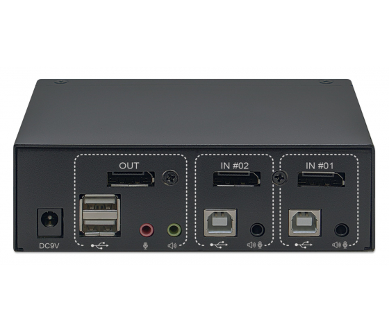 2-port DisplayPort KVM switch