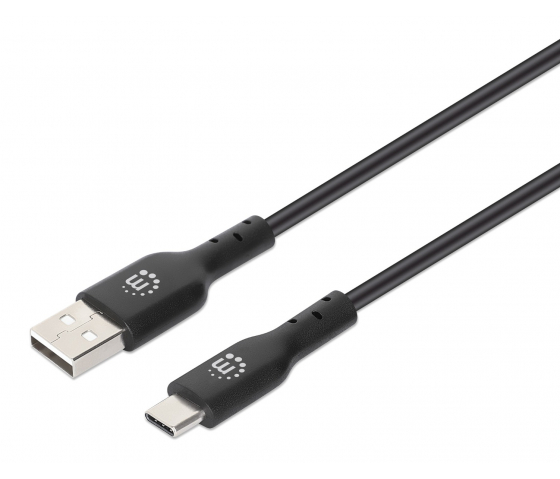 Hi-Speed USB-A til USB-C-kabel - 480 Mbps - 1 meter - sort