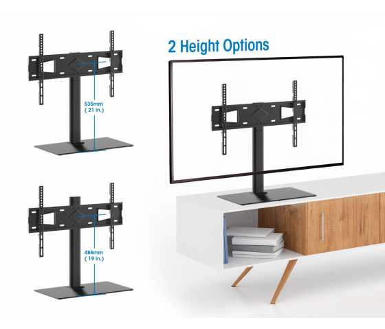 Stojak pod telewizor na 1 ekran o przekątnej od 32 do 65 cali