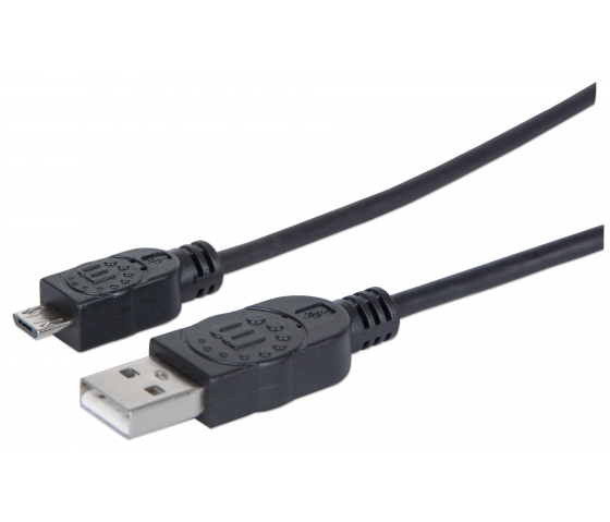 Hi-Speed USB-A naar Micro-USB kabel - 480 Mbps - 1.8 meter - zwart