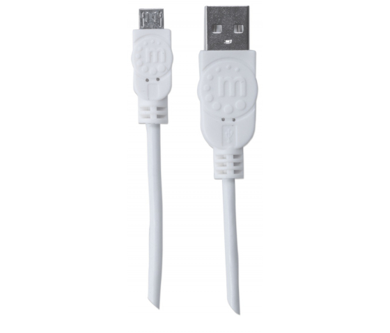 Hi-Speed USB-A naar Micro-USB kabel - 480 Mbps - 1 meter - wit