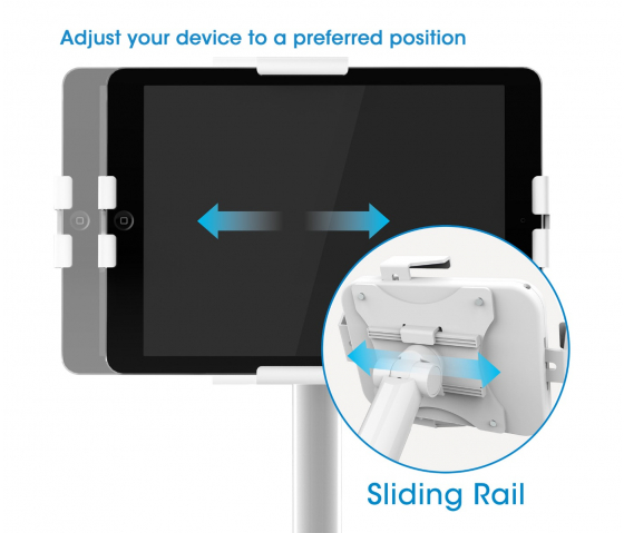 MH Tablet desk stand for Tablets between 7.9 and 11 inches - white