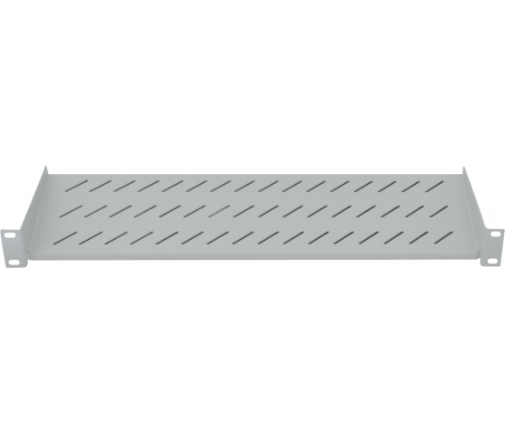 1U cantilever shelf 19 inch - 150 mm deep - load capacity to 25 kg - gray