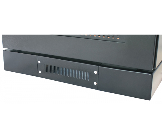 Plint 90 (h) x 800 (w) x 800 (d) mm voor 19 inch serverkast - zwart