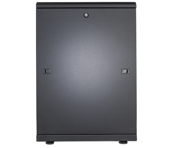 19-inch network cabinet MHT200 with glass door - 16U - 600 (D) x 600 (W) x 878 (H) - assembled - black