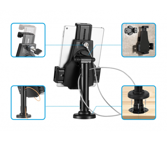 Soporte antirrobo universal para tablets de 7,9