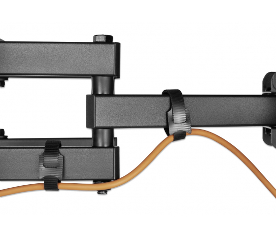 Fully movable TV wall bracket MHT65 with adjustable levelling for 32 to 70-inch televisions