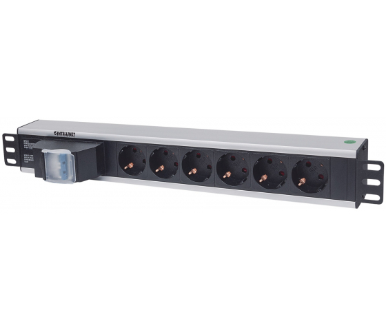 19-inch socket PDUMHT2 for patch cabinet 1.5 HE with 6 sockets and double air switch