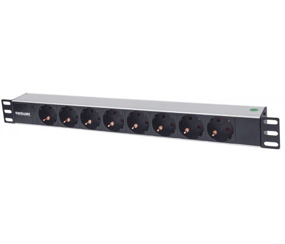 19-inch socket PDUMHT9 for patch cabinet 1 HE with 8 sockets and LED indicator