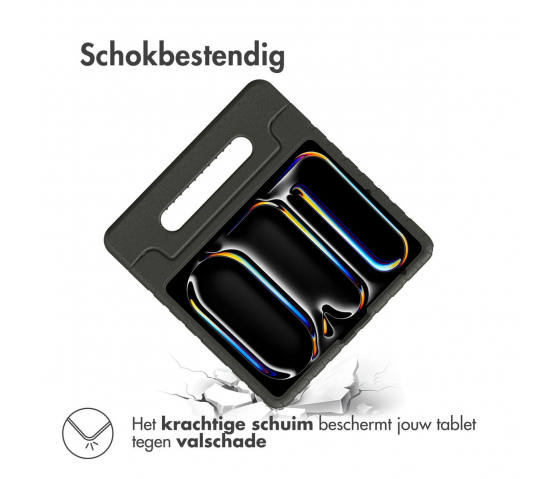 KidsCase tablethoes met handvat voor iPad Pro 11 inch (2024) - Zwart