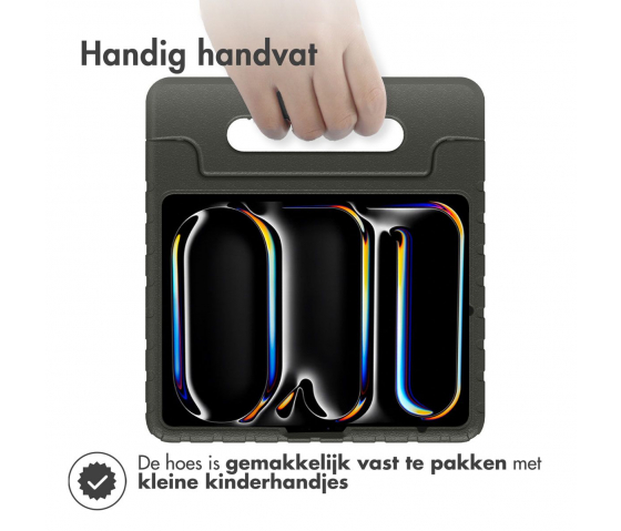 KidsCase tablethoes met handvat voor iPad Pro 11 inch (2024) - Zwart