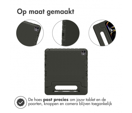 KidsCase tablethoes met handvat voor iPad Pro 11 inch (2024) - Zwart