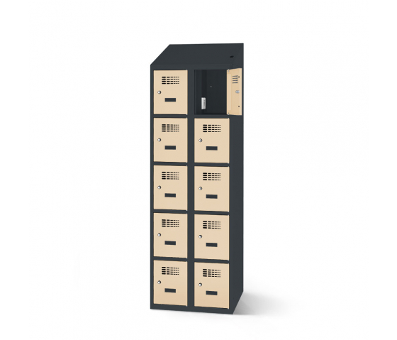 Charging locker with 10 compartments - 60cm wide - RS6025